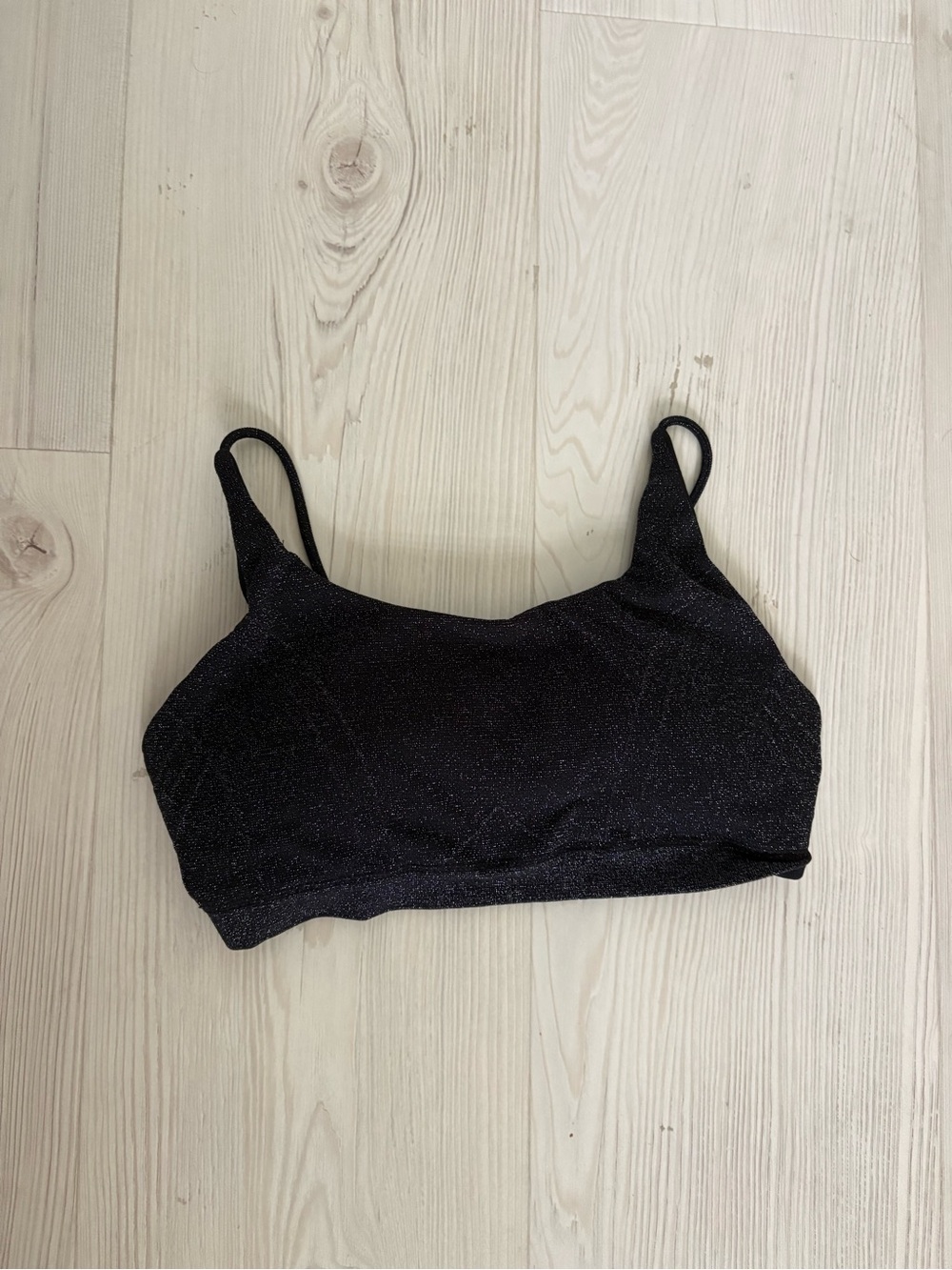 Fabletics Black Sparkle Sports Bra